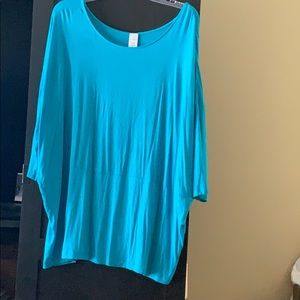 Blue Dolman Top
